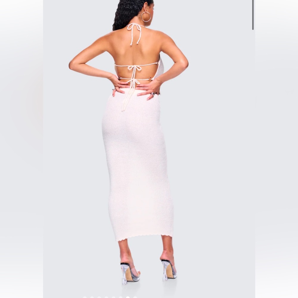Finesse Liberty White Ribbed Knit Set - Picture 4 of 5